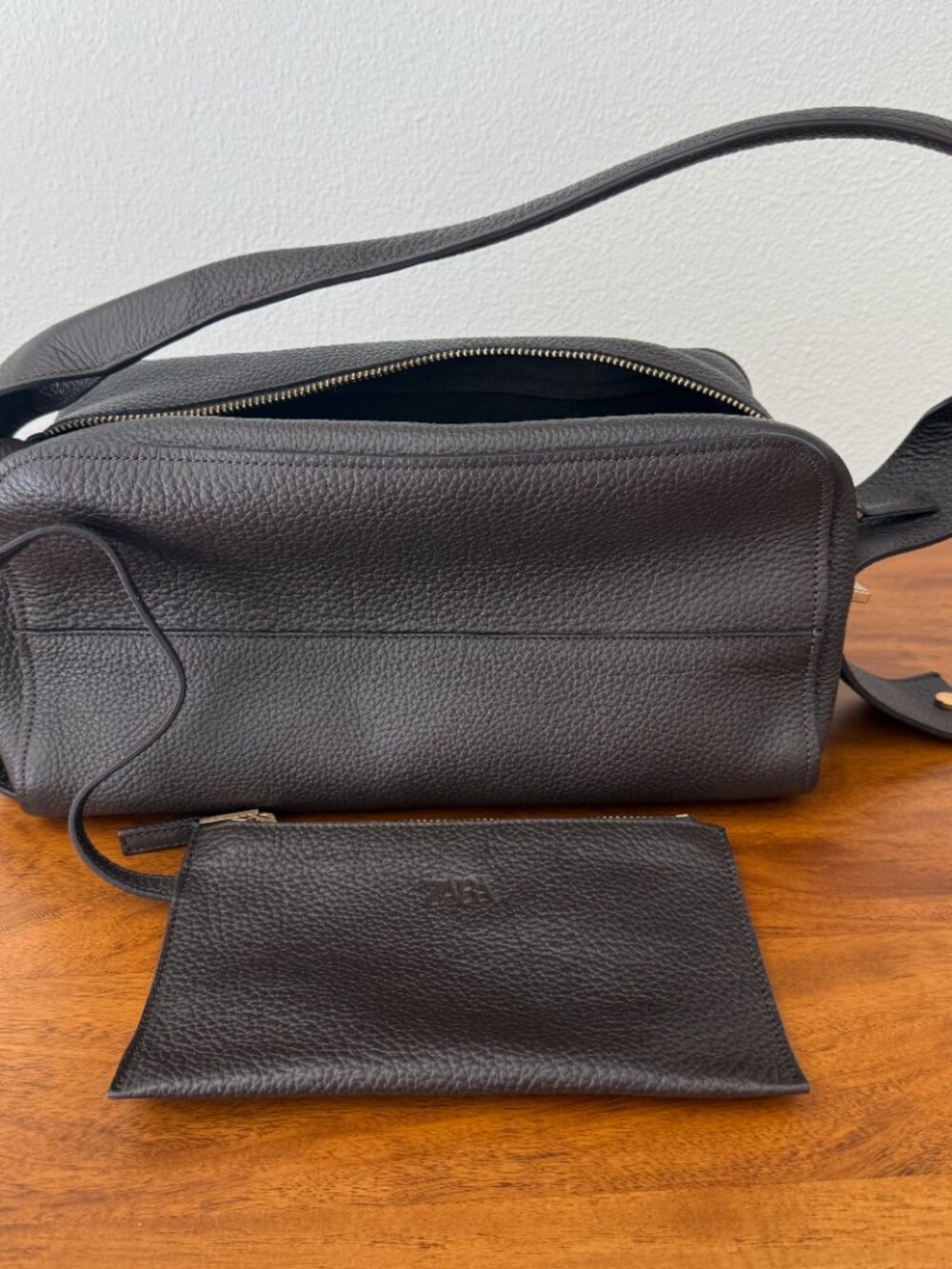 Zara Leather Shoulder Bag - Picture 7 of 10